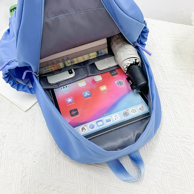 Women Backpack Teenagers Girls Large Nylon School Bag Female Anti Theft Bagpack