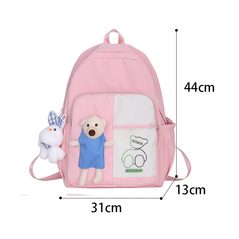 Women Backpack Teenagers Girls Large Nylon School Bag Female Anti Theft Bagpack