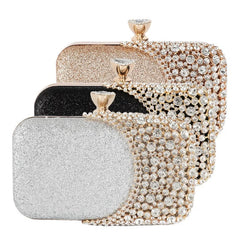 Women Diamond Evening Clutch Bag Wedding Dinner Purse Banquet Wallet