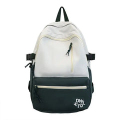 Women Embroidery Letters School Bags Casual Travel Backpack Bags