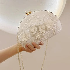 Egg Shaped Evening Clutch Purse Mini Party Dinner Purse With Chain