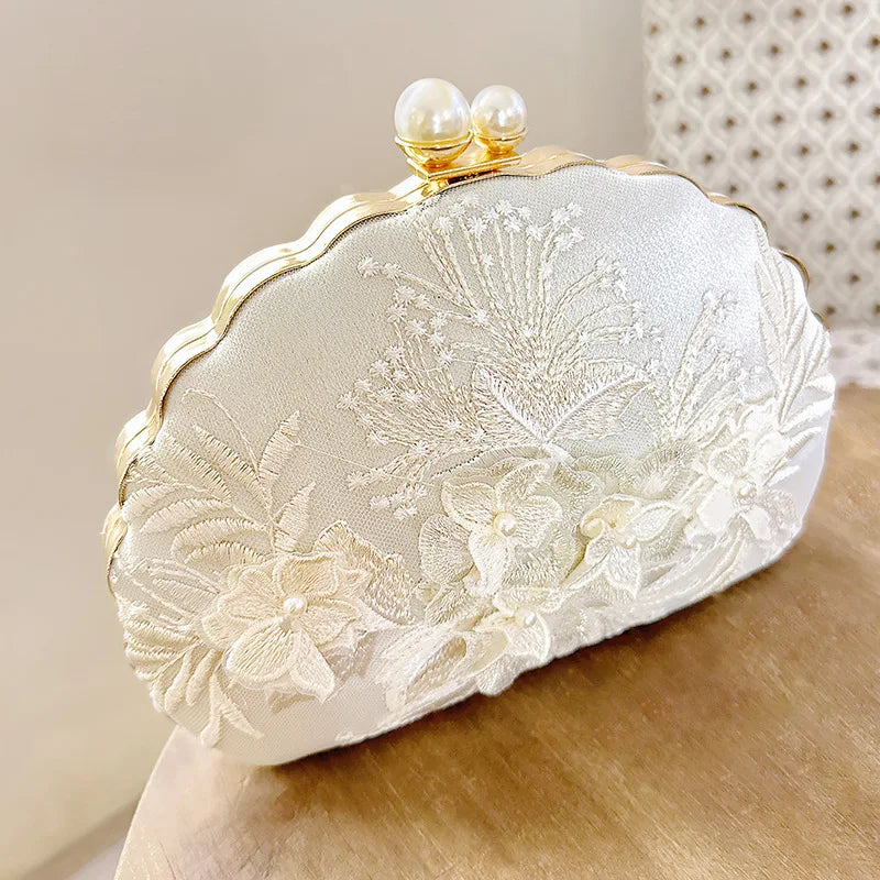 Egg Shaped Evening Clutch Purse Mini Party Dinner Purse With Chain