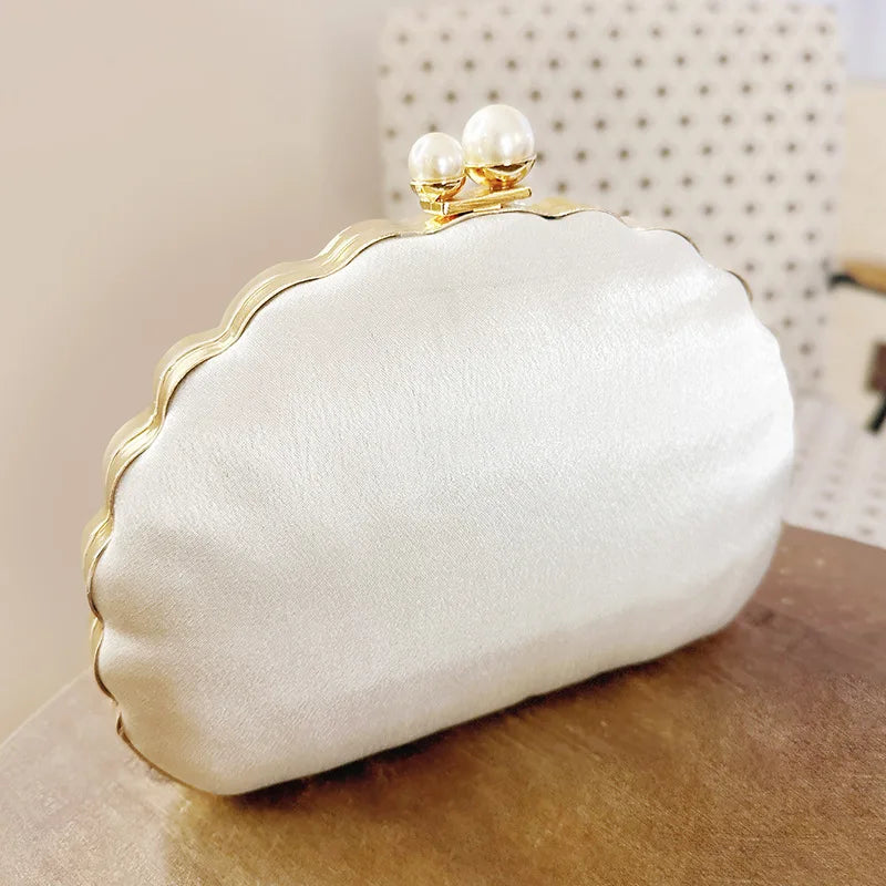 Egg Shaped Evening Clutch Purse Mini Party Dinner Purse With Chain