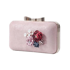 Women Flowers Evening Clutch Bags Wedding Chain Banquet Clutch Purse Wallets