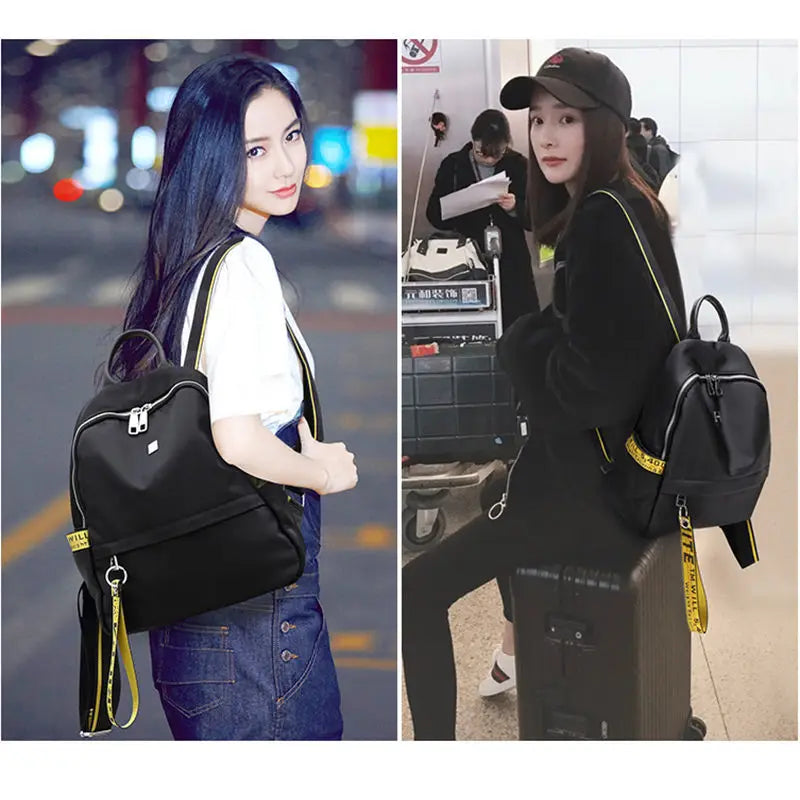 Vintage Diamond Backpack Large Capacity Travel Bag for Women