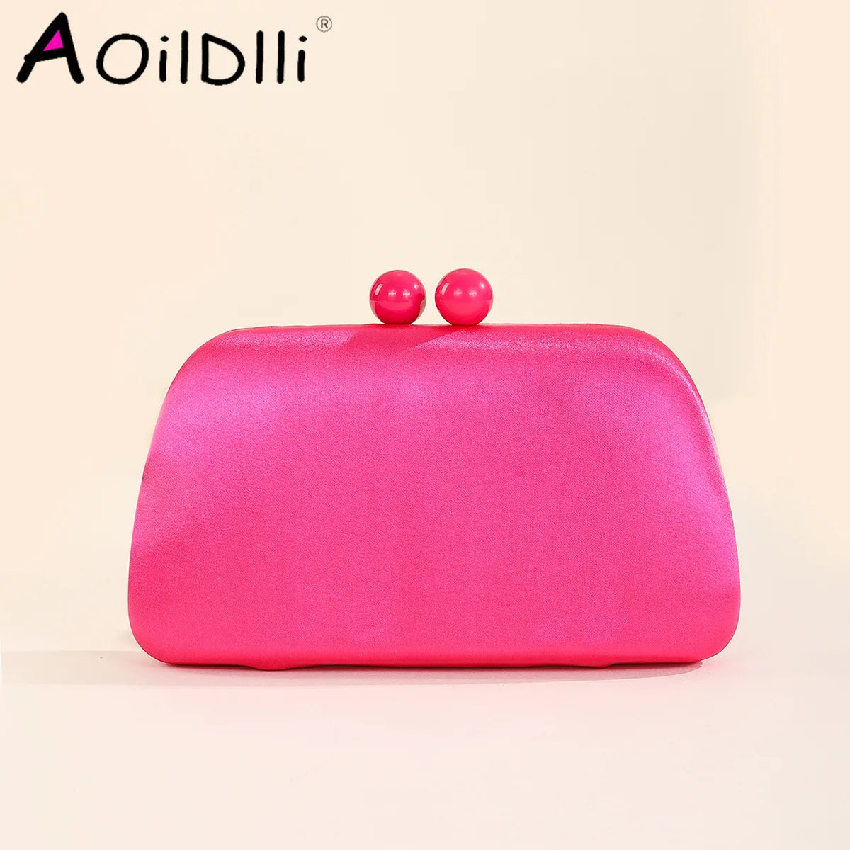 Leather Evening Bag Wedding Clutch Purse Hasp Wallets