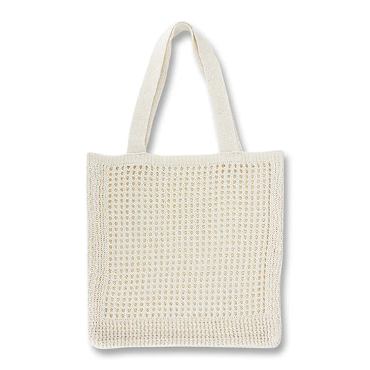 Crochet Wool Bag Casual Weave Open Hand Bag Shoulder Beach Solid High