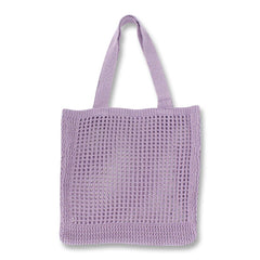 Crochet Wool Bag Casual Weave Open Hand Bag Shoulder Beach Solid High