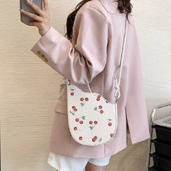 Sunflower Oil Painting Saddle Bag Wave Knot Underarm Bag