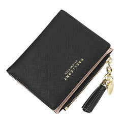 Short Leather Women Wallets Zipper Purses Portefeuille Female Purse Clutch