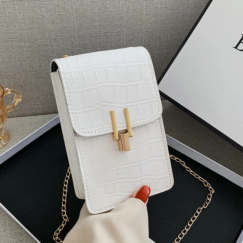 Women Shoulder Bag Small Phone Bag Chains Mini Handbag Chains Crossbody Bag