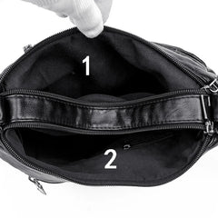 Leather Shoulder Crossbody Bags for Women Multiple Pockets Tote Bag