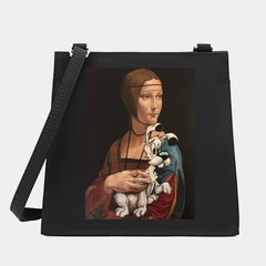 Women Square Bags Shoulder Crossbody Retro Funny Pattern Commute Tote Messenger