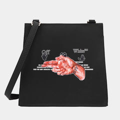 Women Square Bags Shoulder Crossbody Hand Series Pattern Tote Messenger