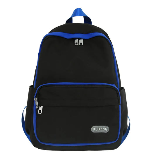 Women's Backpack Solid Nylon School Bag Casual Female Student Travel Rucksack