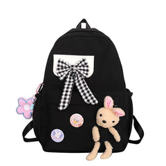 Women's Nylon School Bag Casual Travel Rucksack Canvas Mochila Sac