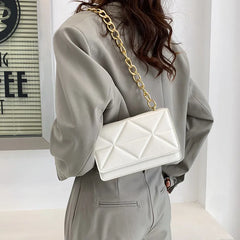 Casual PU Leather Underarm Chain Shoulder Bags Handbags