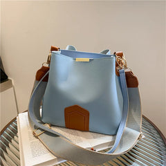 Retro Women's Bag with Wide Shoulder Strap