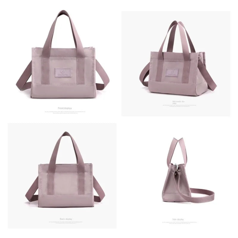 Waterproof Nylon Mini Tote Bag for Women