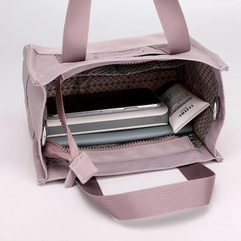 Waterproof Nylon Mini Tote Bag for Women