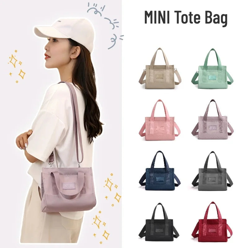 Waterproof Nylon Mini Tote Bag for Women