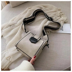 Women's PU Leather Shoulder Bag Retro Messenger Bucket Bag