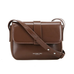 Retro Texture Messenger Bag Soft Leather Square Bag