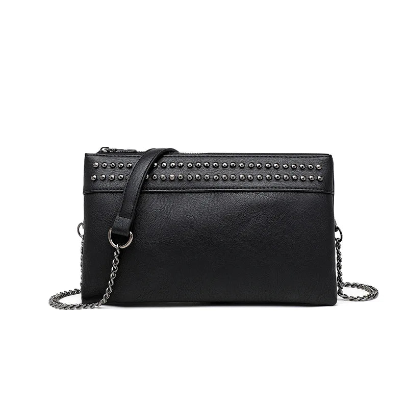 Women's Shoulder Bag Retro Multi-compartment Chain Small Bag