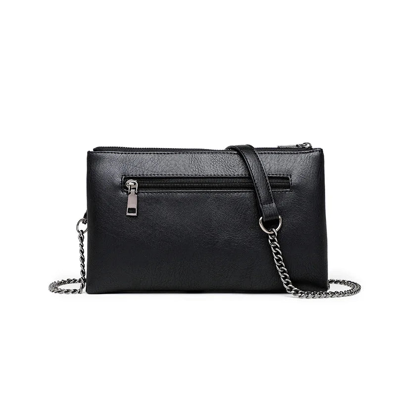 Women's Shoulder Bag Retro Multi-compartment Chain Small Bag