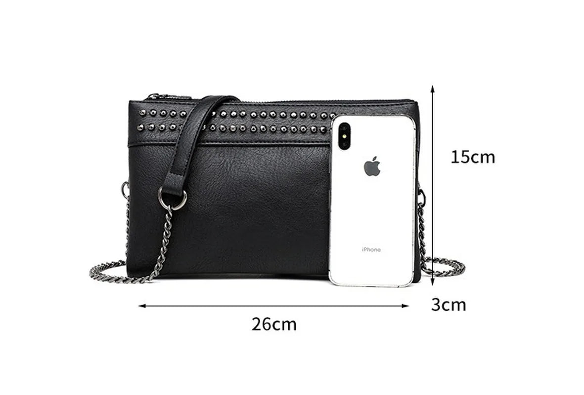 Women's Shoulder Bag Retro Multi-compartment Chain Small Bag