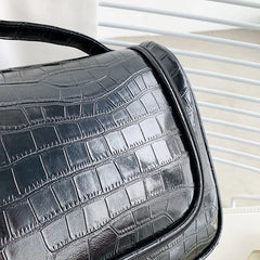 Women's Crocodile Pattern Makeup Storage Bag