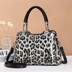 Leopard Print Shoulder Bag Women Handbag