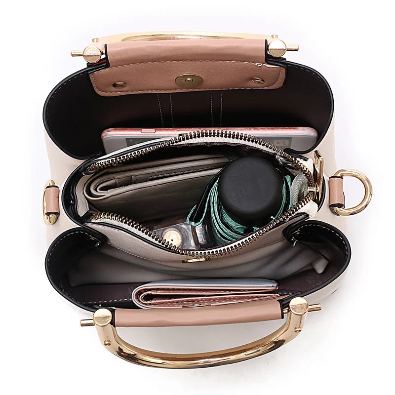 Women's PU Leather Handbag Shoulder Bag Crossbody Bag