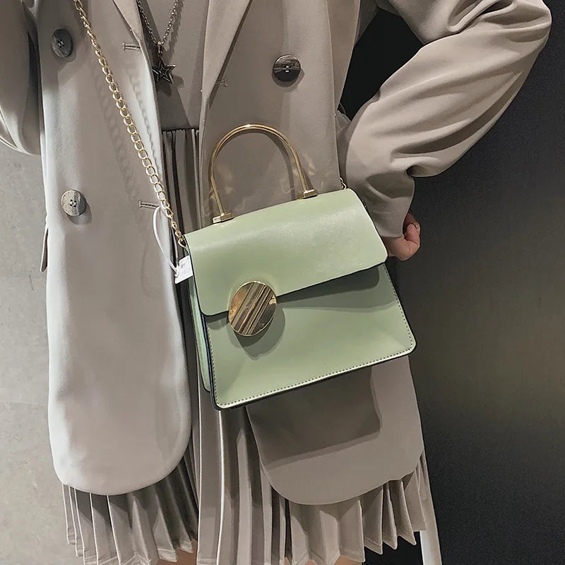 Women's PU Leather Diagonal Shoulder Bag Small Square Mobile Phone Bag