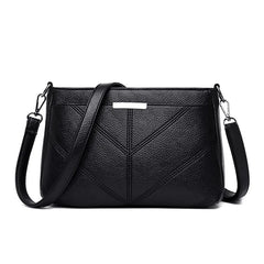 Women's PU Leather Shoulder Messenger Handbag Mom Bag