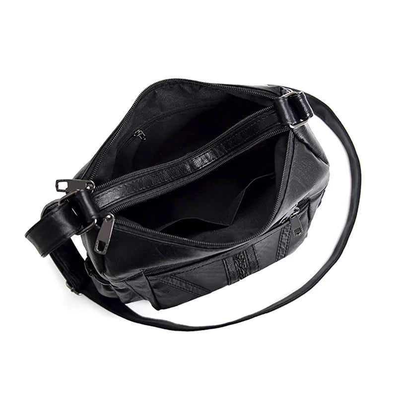 Women's Bags PU Leather Soft Shoulder Handbags Large Capacity Diagonal Mom Bags