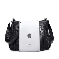 Women's Bags PU Leather Soft Shoulder Handbags Large Capacity Diagonal Mom Bags