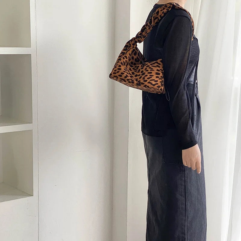 Leopard Print Shoulder Bag High Lady Handbag