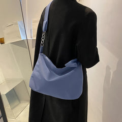 Retro Solid Knot Chain Shoulder Underarm Bag Women Hobos Handbags