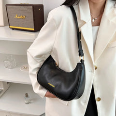 Vintage Style Leather Shoulder Bag for Women