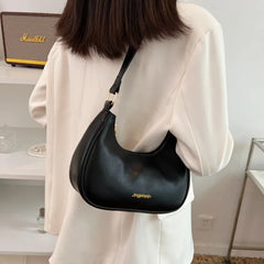 Vintage Style Leather Shoulder Bag for Women