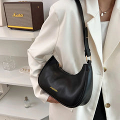 Vintage Style Leather Shoulder Bag for Women