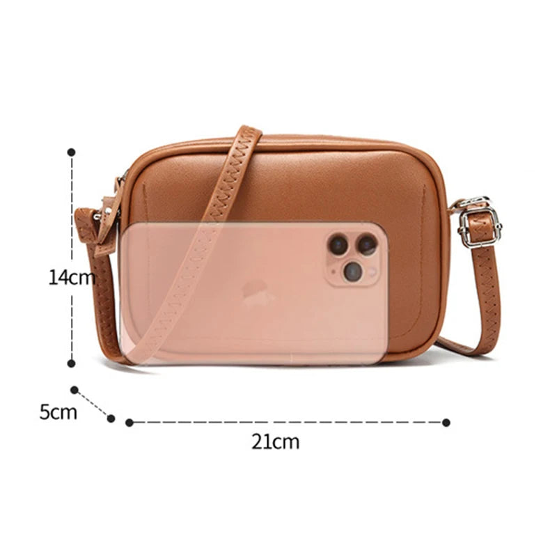 Women's Crossbody Bag Casual Solid Shoulder High Quality Zipper
