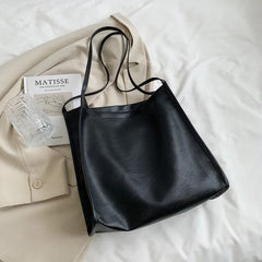 Women's Soft Leather Tote Bags Large Capacity