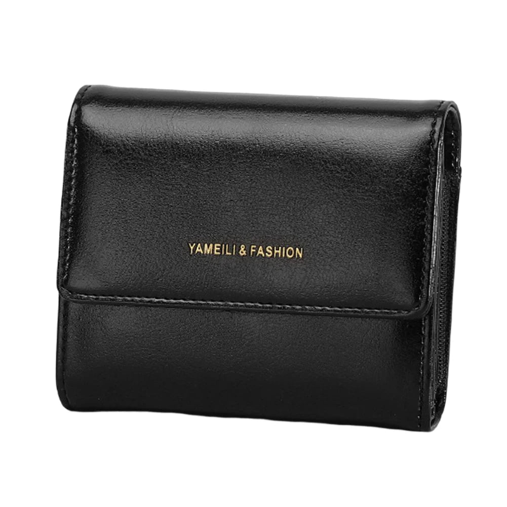 Women's Retro Coin Purse Oil Wax Leather Buckle Coin Bag