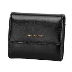 Women's Retro Coin Purse Oil Wax Leather Buckle Coin Bag