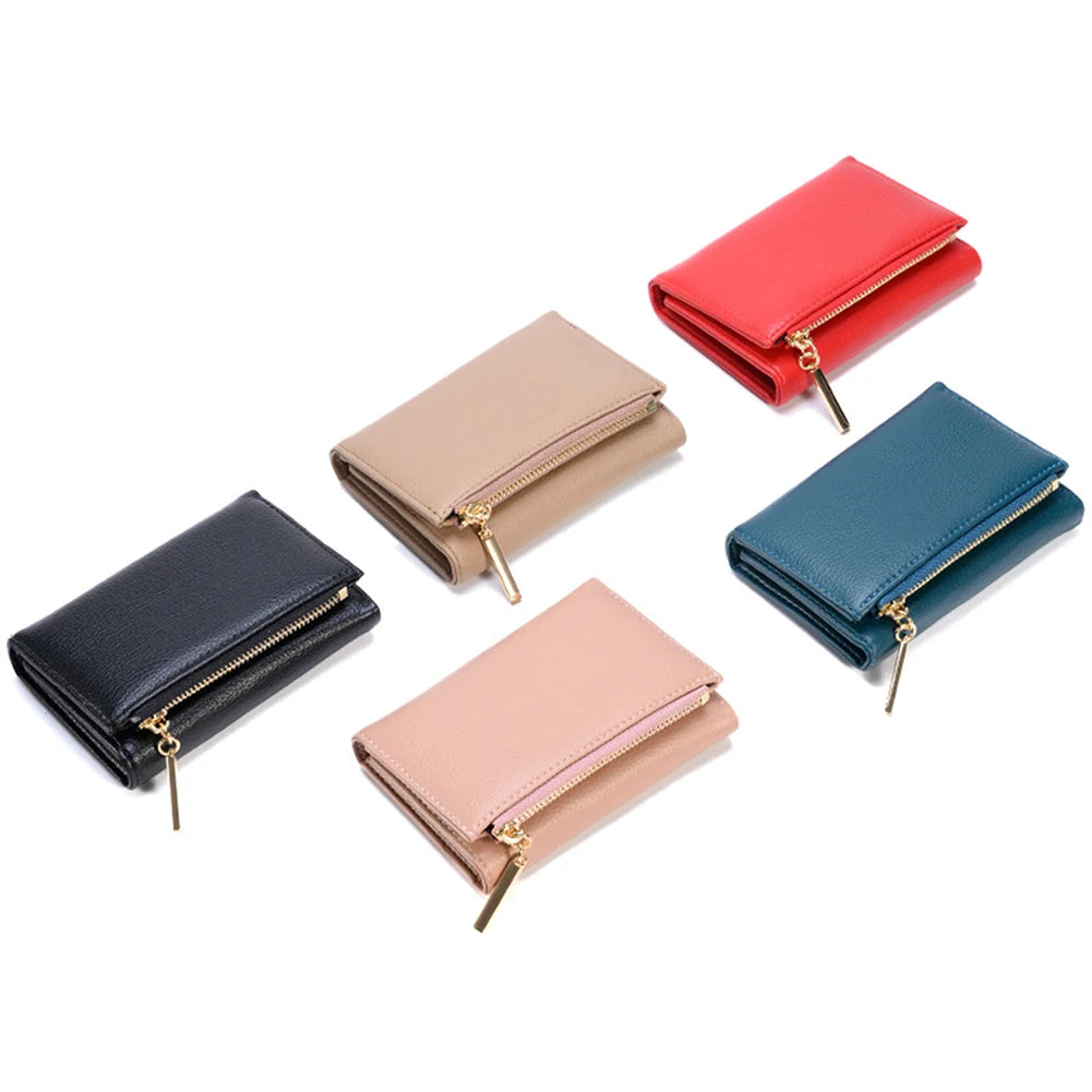 Women's Short Wallet Tri-Fold Large Capacity Lightweight