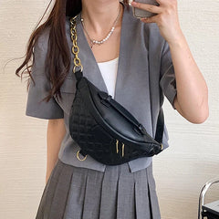 Women's Casual Quilted Lattice Shoulder Bag