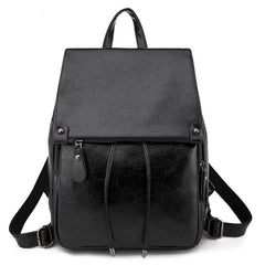 Waterproof Leather Women's Backpack Large Capacity Female Bag