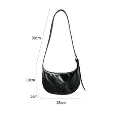 Zipper Women's Hobos Bag Soft PU Leather Women's Bag